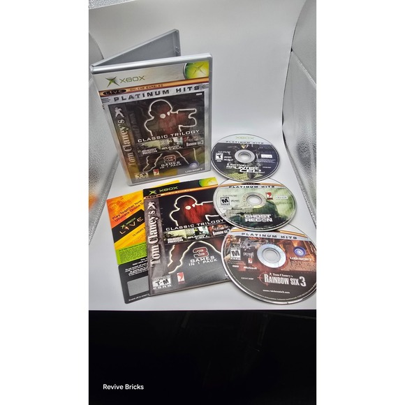 Other - Tom Clancy's Classic Trilogy (Microsoft Xbox, 2004) CIB Complete Tested Working